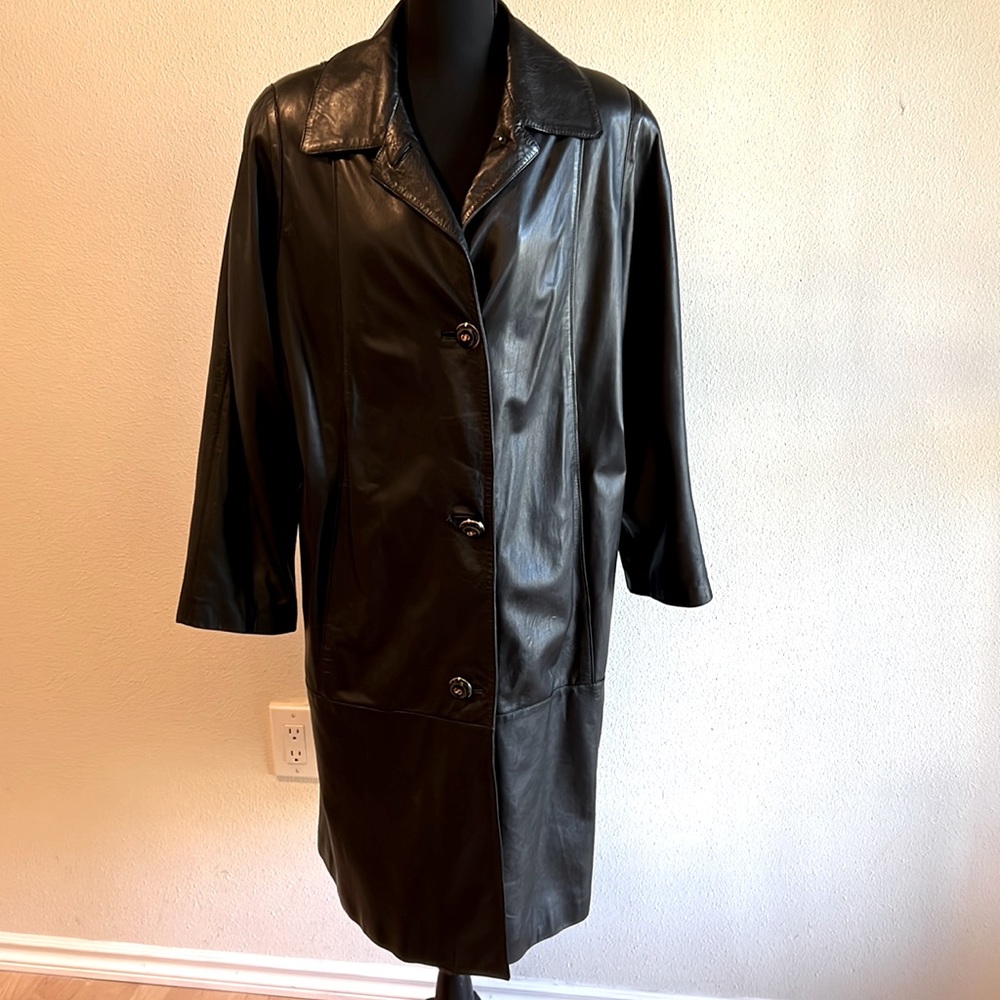 Imported leather coat
